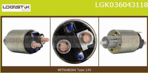 LGK LGK036043118 - Solenoid açarı, başlanğıc furqanavto.az