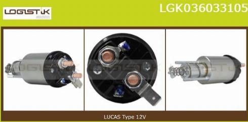 LGK LGK036033105 - Solenoid açarı, başlanğıc furqanavto.az