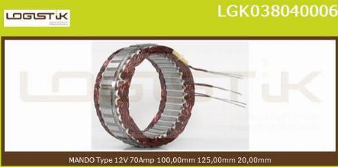 LGK LGK038040006 - Stator, alternator furqanavto.az