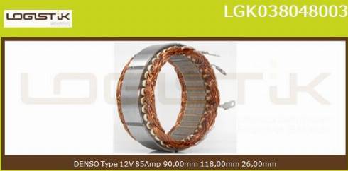 LGK LGK038048003 - Stator, alternator furqanavto.az