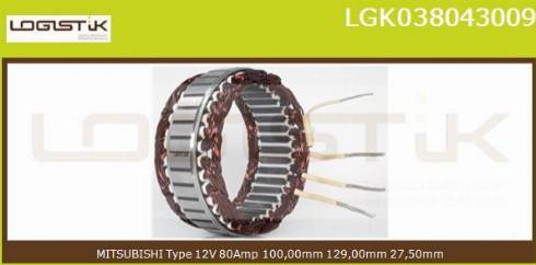 LGK LGK038043009 - Stator, alternator furqanavto.az