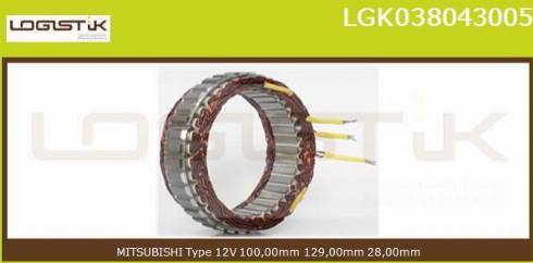 LGK LGK038043005 - Stator, alternator furqanavto.az