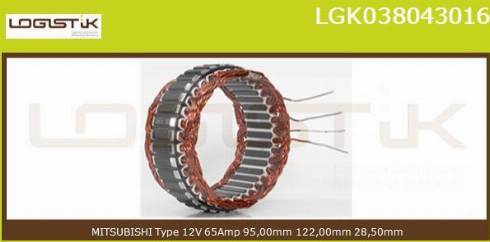 LGK LGK038043016 - Stator, alternator furqanavto.az