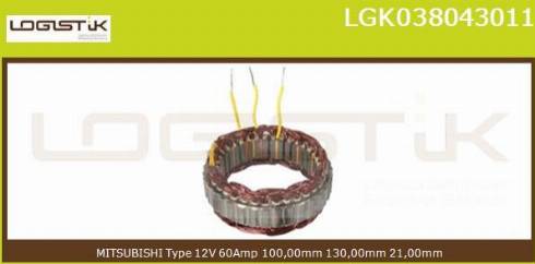 LGK LGK038043011 - Stator, alternator furqanavto.az