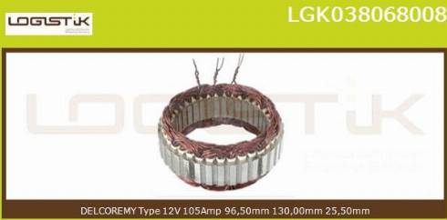 LGK LGK038068008 - Stator, alternator furqanavto.az