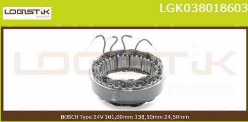 LGK LGK038018603 - Stator, alternator furqanavto.az