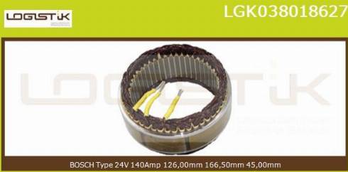 LGK LGK038018627 - Stator, alternator furqanavto.az