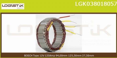 LGK LGK038018057 - Stator, alternator furqanavto.az