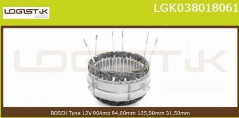 LGK LGK038018061 - Stator, alternator furqanavto.az