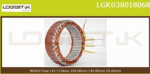 LGK LGK038018068 - Stator, alternator furqanavto.az