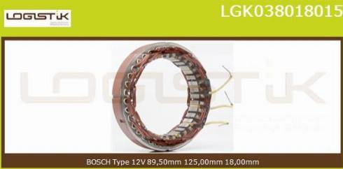 LGK LGK038018015 - Stator, alternator furqanavto.az