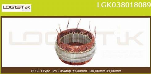 LGK LGK038018089 - Stator, alternator furqanavto.az