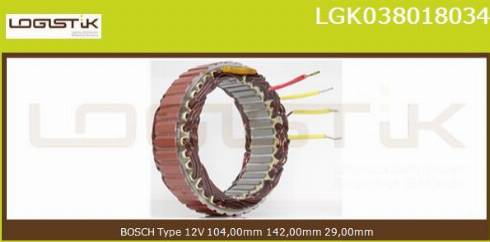 LGK LGK038018034 - Stator, alternator furqanavto.az