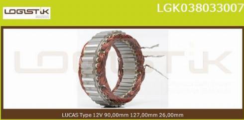 LGK LGK038033007 - Stator, alternator furqanavto.az