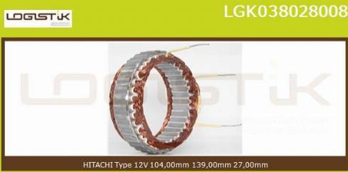 LGK LGK038028008 - Stator, alternator furqanavto.az
