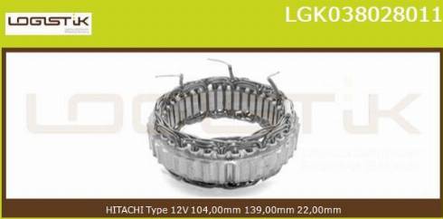 LGK LGK038028011 - Stator, alternator furqanavto.az