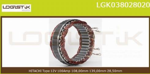 LGK LGK038028020 - Stator, alternator furqanavto.az