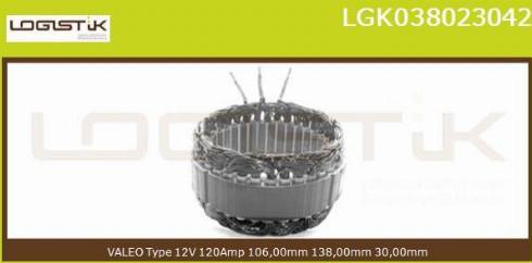 LGK LGK038023042 - Stator, alternator furqanavto.az