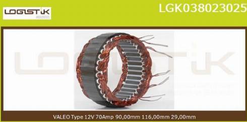 LGK LGK038023025 - Stator, alternator furqanavto.az