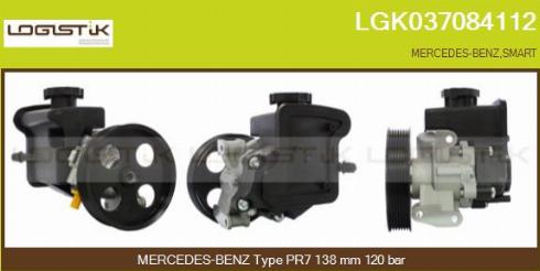 LGK LGK037084112 - Hidravlik nasos, sükan sistemi furqanavto.az