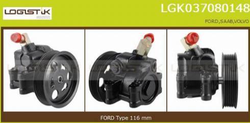 LGK LGK037080148 - Hidravlik nasos, sükan sistemi furqanavto.az