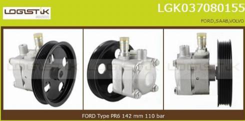 LGK LGK037080155 - Hidravlik nasos, sükan sistemi furqanavto.az
