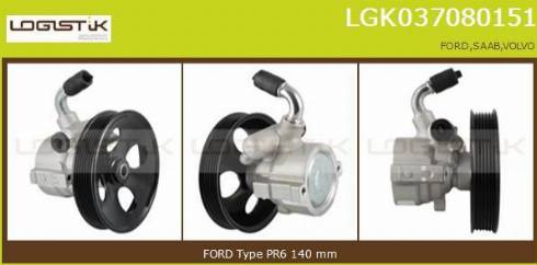 LGK LGK037080151 - Hidravlik nasos, sükan sistemi furqanavto.az