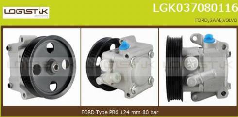 LGK LGK037080116 - Hidravlik nasos, sükan sistemi furqanavto.az
