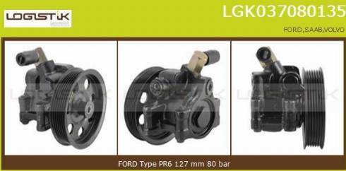 LGK LGK037080135 - Hidravlik nasos, sükan sistemi furqanavto.az