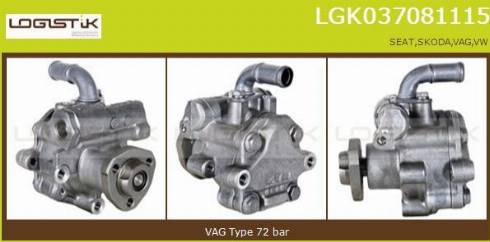 LGK LGK037081115 - Hidravlik nasos, sükan sistemi furqanavto.az