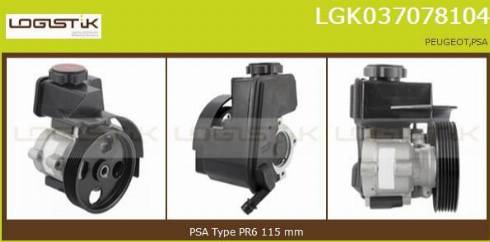 LGK LGK037078104 - Hidravlik nasos, sükan sistemi furqanavto.az