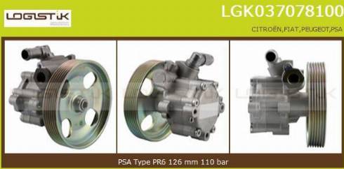 LGK LGK037078100 - Hidravlik nasos, sükan sistemi furqanavto.az