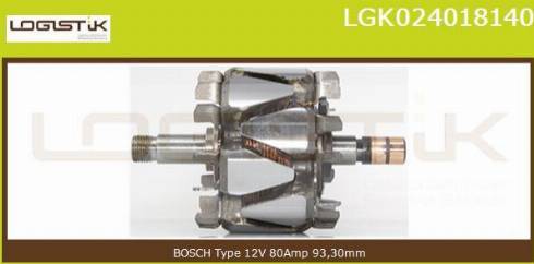 LGK LGK024018140 - Rotor, alternator furqanavto.az