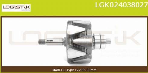 LGK LGK024038027 - Rotor, alternator furqanavto.az