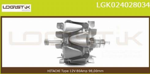 LGK LGK024028034 - Rotor, alternator furqanavto.az