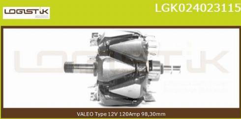 LGK LGK024023115 - Rotor, alternator furqanavto.az