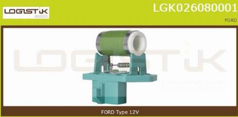LGK LGK026080001 - Ön rezistor, elektromotor radiator fanatı furqanavto.az