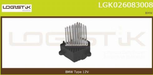 LGK LGK026083008 - Rezistor, daxili üfleyici furqanavto.az