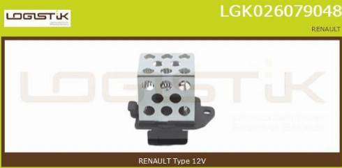 LGK LGK026079048 - Ön rezistor, elektromotor radiator fanatı furqanavto.az