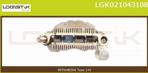 LGK LGK021043108 - Düzləşdirici, alternator furqanavto.az
