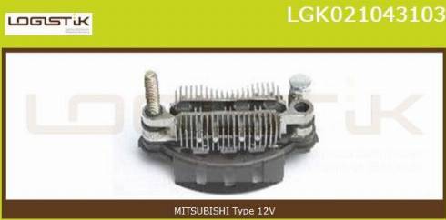 LGK LGK021043103 - Düzləşdirici, alternator furqanavto.az