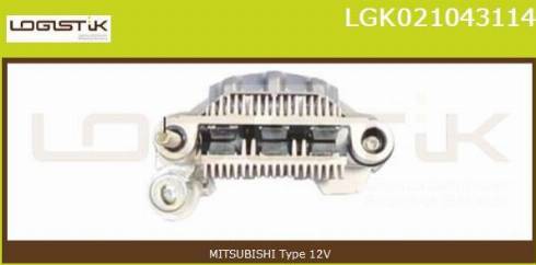 LGK LGK021043114 - Düzləşdirici, alternator furqanavto.az