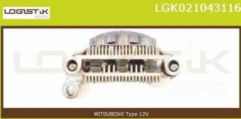 LGK LGK021043116 - Düzləşdirici, alternator furqanavto.az
