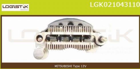 LGK LGK021043110 - Düzləşdirici, alternator furqanavto.az