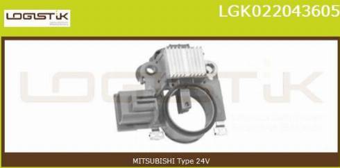 LGK LGK022043605 - Gərginlik tənzimləyicisi, alternator furqanavto.az