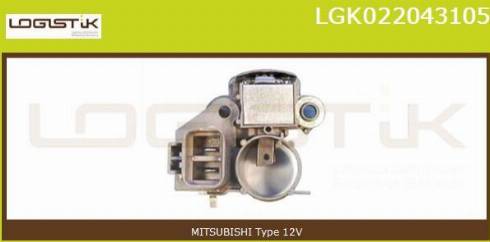 LGK LGK022043105 - Gərginlik tənzimləyicisi, alternator furqanavto.az