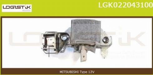 LGK LGK022043100 - Gərginlik tənzimləyicisi, alternator furqanavto.az
