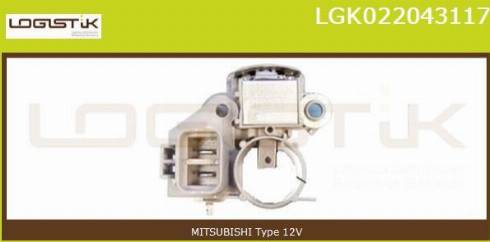 LGK LGK022043117 - Gərginlik tənzimləyicisi, alternator furqanavto.az