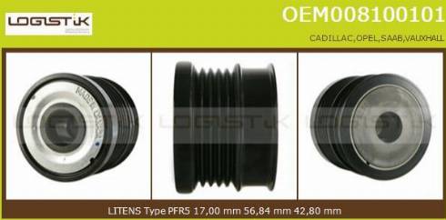 LGK OEM008100101 - Kasnak, alternator, sərbəst dönərli mufta furqanavto.az