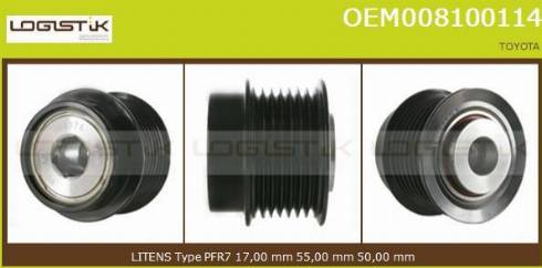 LGK OEM008100114 - Kasnak, alternator, sərbəst dönərli mufta furqanavto.az